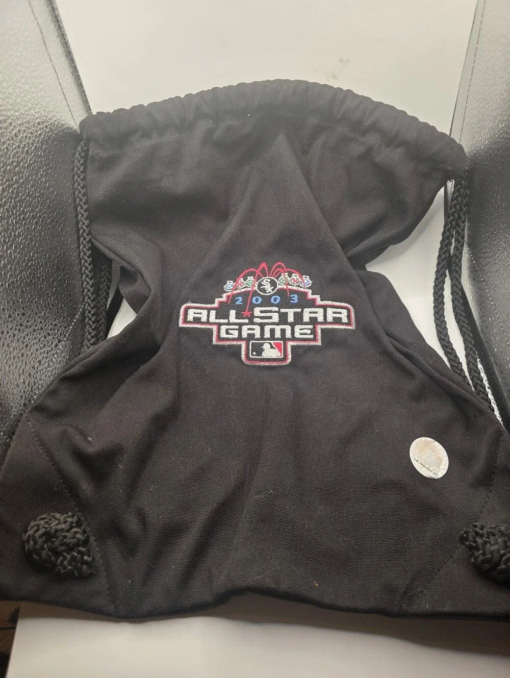 Vintage 2003 MLB All Star Game Chicago White Sox Drawstring Cinch Backpack Bag